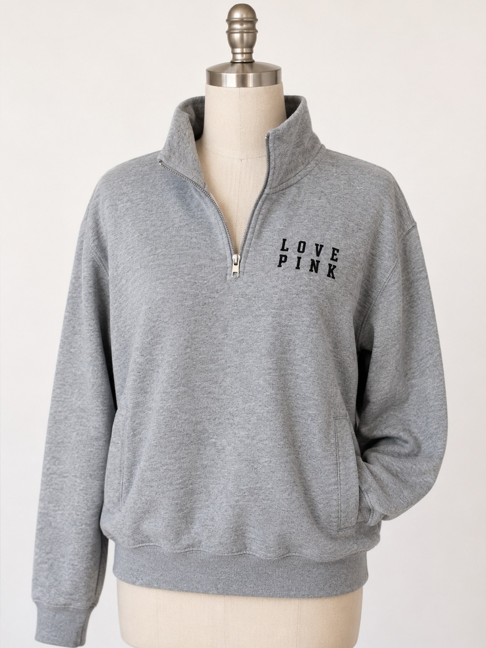 Victoria's Secret Gray Sweatshirt Oversized Size XS